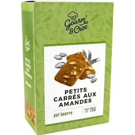 Petits carrés aux amandes pur beurre