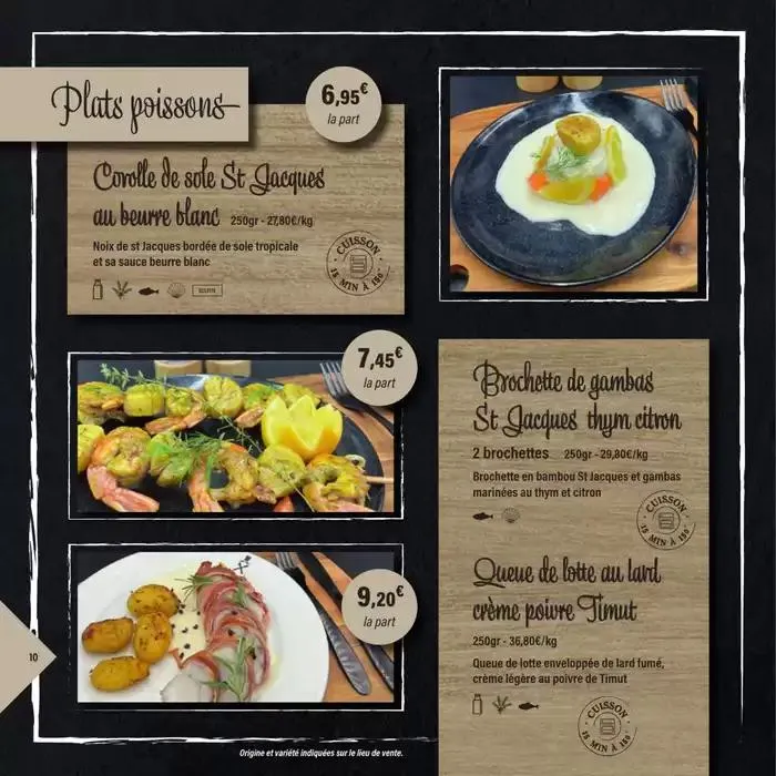 CARTE TRAITEUR PERMANENTE du 1 avril au 31 mars 2026 - Catalogue page 10