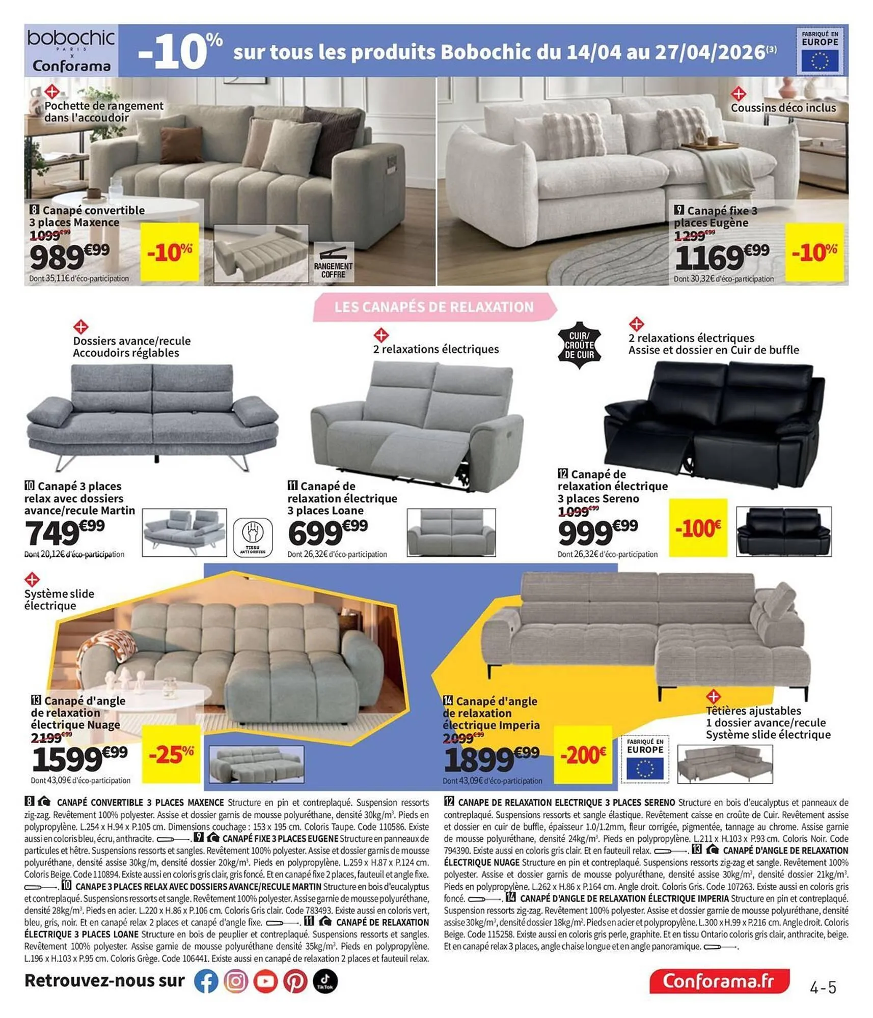 Catalogue Conforama du 17 avril au 14 mai 2026 - Catalogue page 5