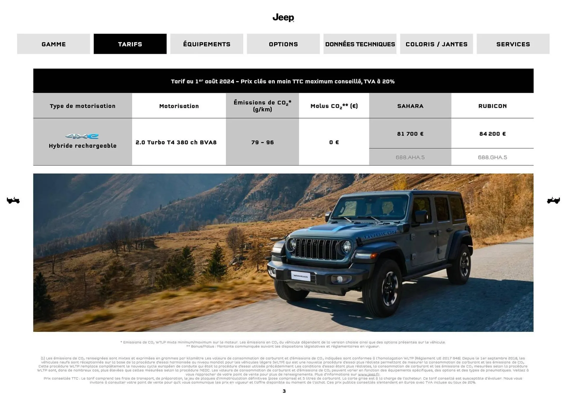 Catalogue Jeep du 10 septembre au 10 septembre 2026 - Catalogue page 3