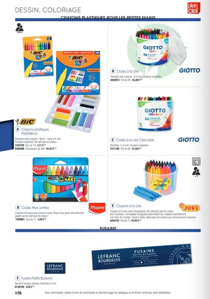 Écoles et loisirs 2025 du 1 janvier au 31 décembre 2025 - Catalogue page 170