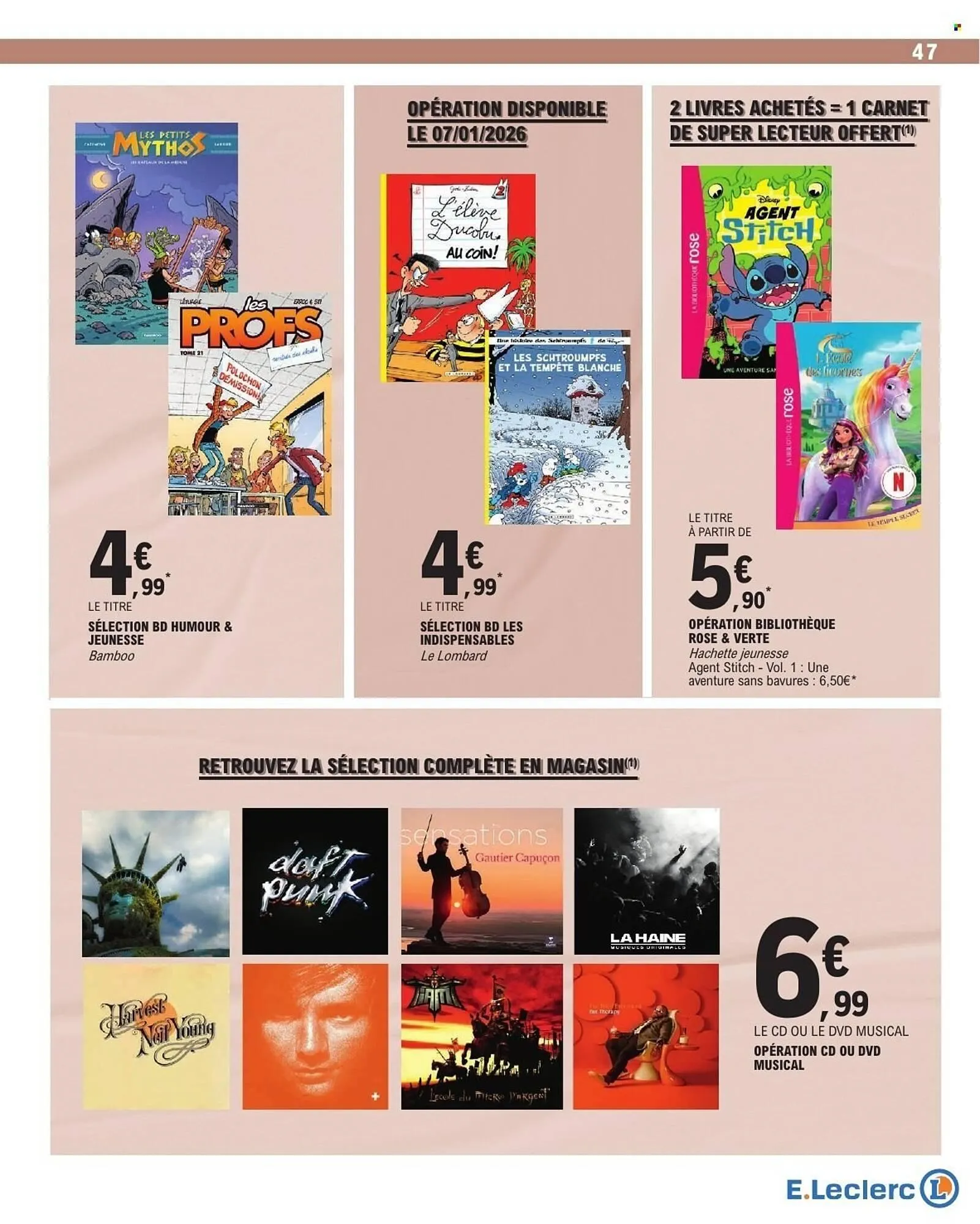 Catalogue E.Leclerc du 6 janvier au 17 janvier 2026 - Catalogue page 47