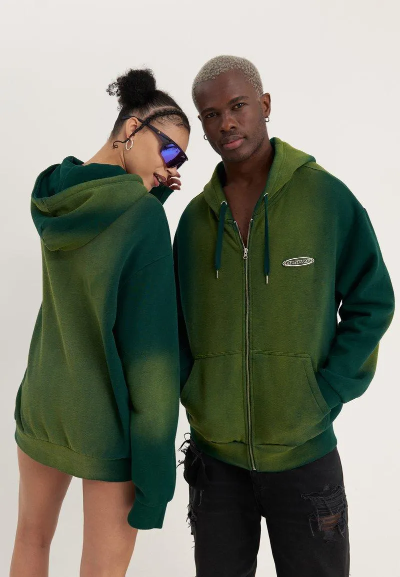 UNISEX - Sweat zippé - dark green