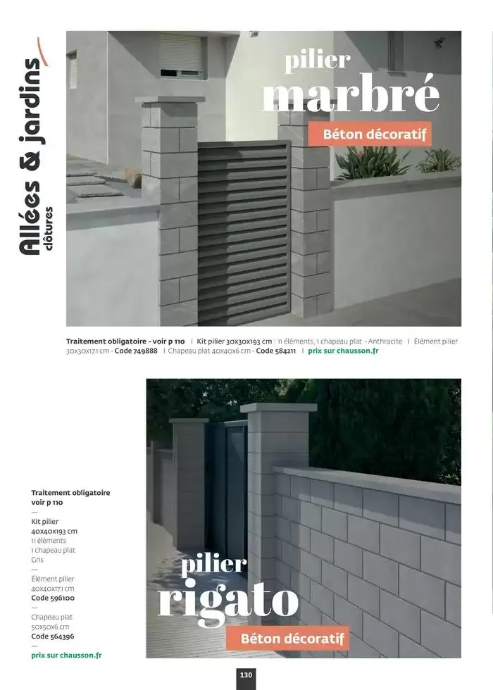 Aménagez votre extérieur SAISON 2025 du 1 janvier au 31 décembre 2025 - Catalogue page 132