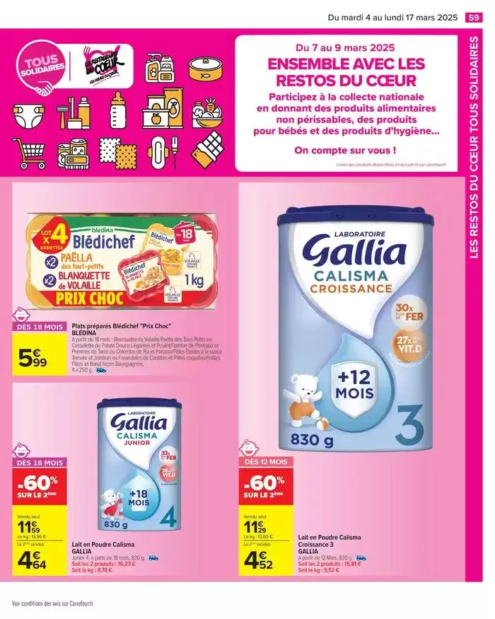 PRODUITS LAITIERS & VÉGÉTAUX du 4 mars au 17 mars 2025 - Catalogue page 61