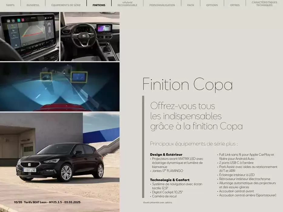 SEAT Leon 5 portes du 5 mars au 5 mars 2026 - Catalogue page 10