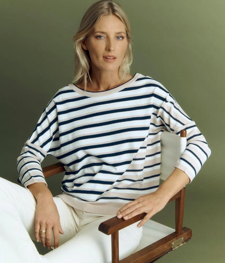 Marinière oversize maille