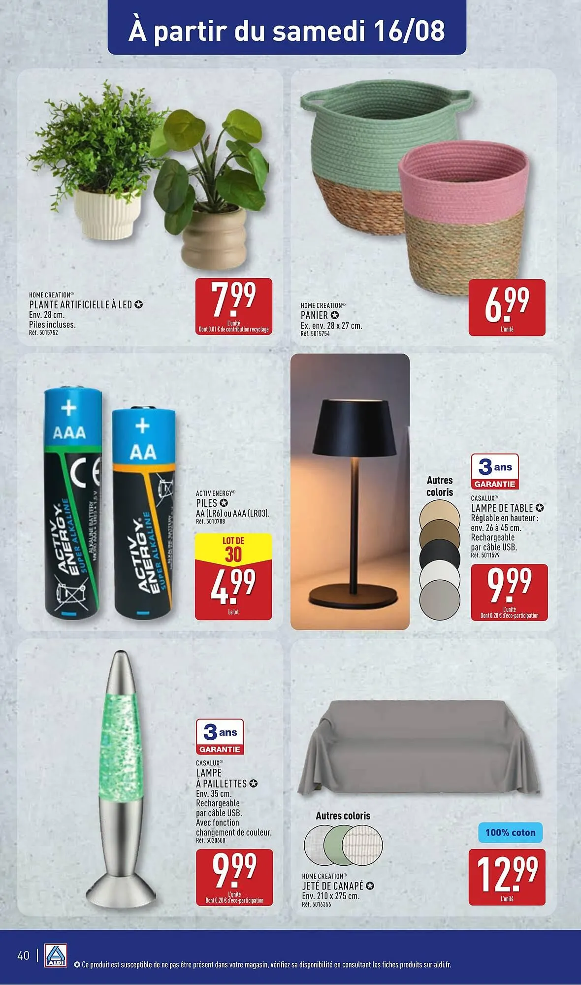 Catalogue ALDI du 12 août au 18 août 2025 - Catalogue page 42