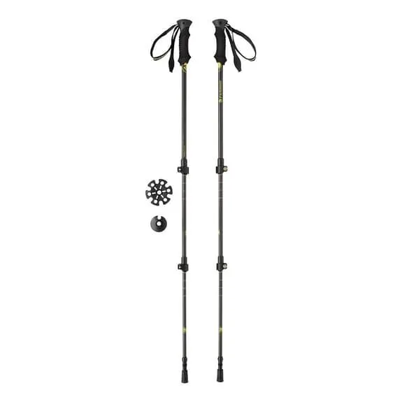 Bâtons Ferrino Kailash 135 cm noir jaune (paire)