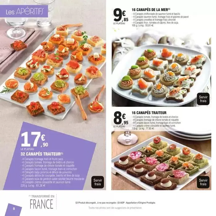 CARTE TRAITEUR PERMANENTE - MIXTE du 27 mars au 24 novembre 2025 - Catalogue page 8