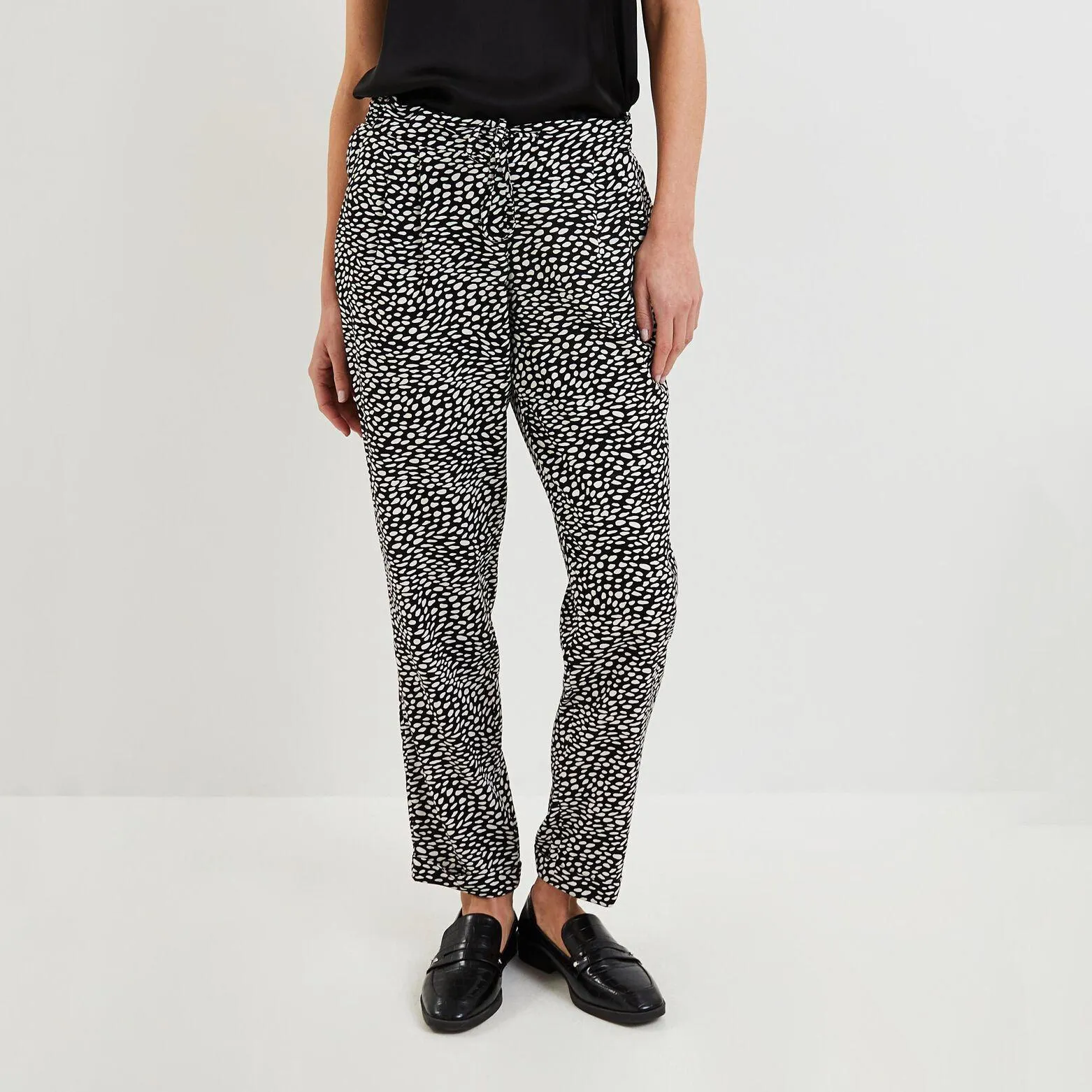 Pantalon fluide imprimé femme