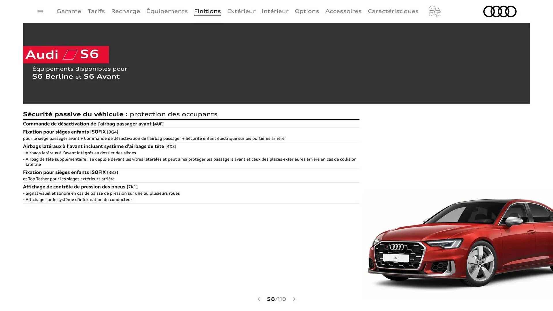 Catalogue Audi du 7 janvier au 31 janvier 2026 - Catalogue page 58