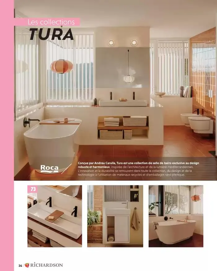 SALLE DE DE BAINS ET CARRELAGE 2025 du 11 avril au 31 décembre 2025 - Catalogue page 36