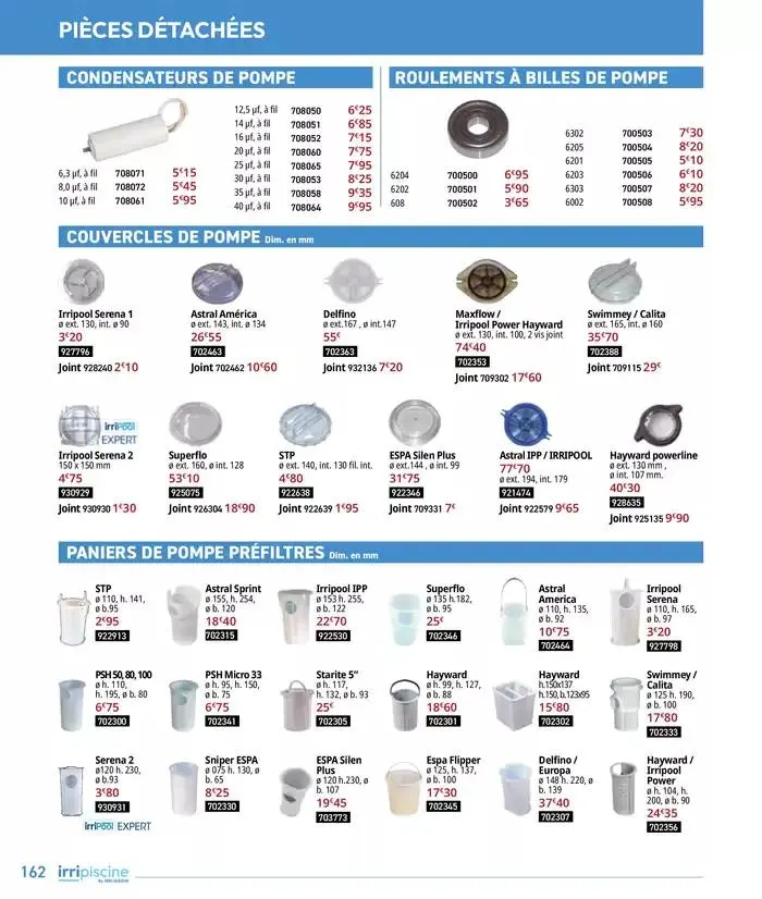 Les plaisir de l'eau Piscine,Spa,Arrosage du 10 mars au 31 décembre 2025 - Catalogue page 162
