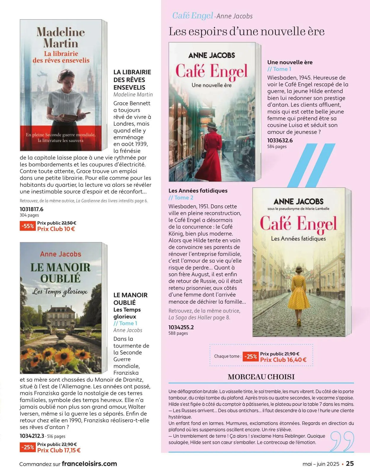 France Loisirs du 1 mai au 30 juin 2025 - Catalogue page 25