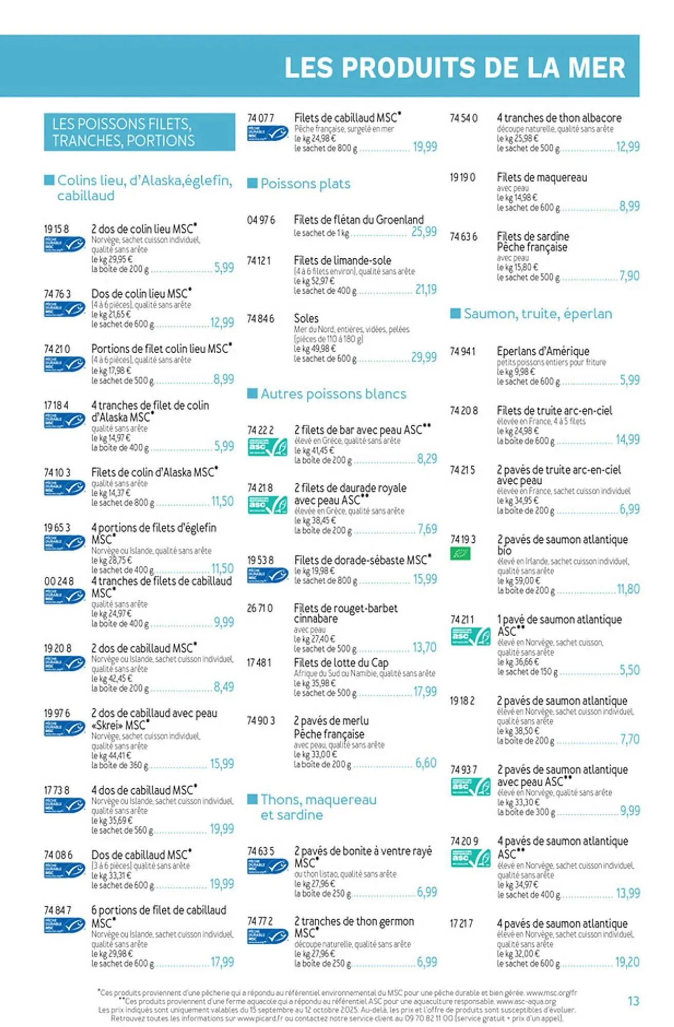 Catalogue Picard du 15 septembre au 16 novembre 2025 - Catalogue page 13