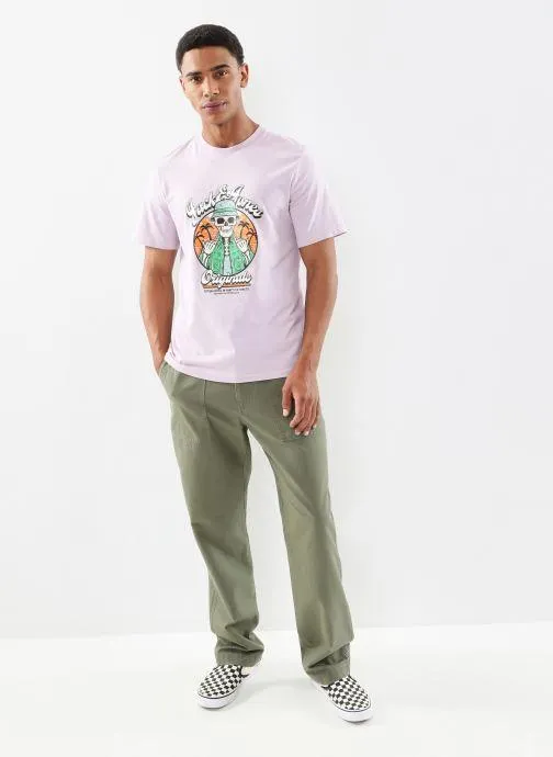 T-shirt - JORCOCONUT SKULL TEE SS CREW NECK - Violet