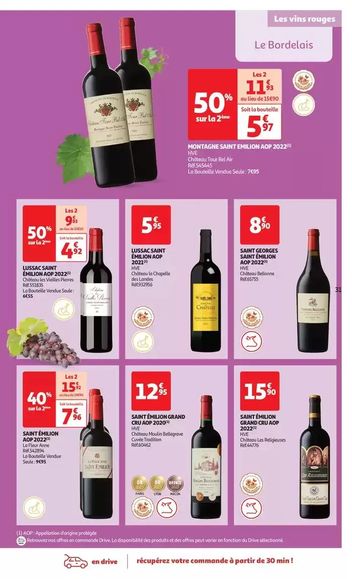 Foire aux vins : une sélection à prix modérés du 1 avril au 13 avril 2025 - Catalogue page 31