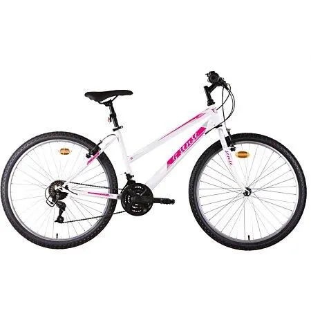 Vélo VTT 26'' Rigide Femme avec cadre acier "6ème SENSE" - 18 vitesses - Freins V brake
