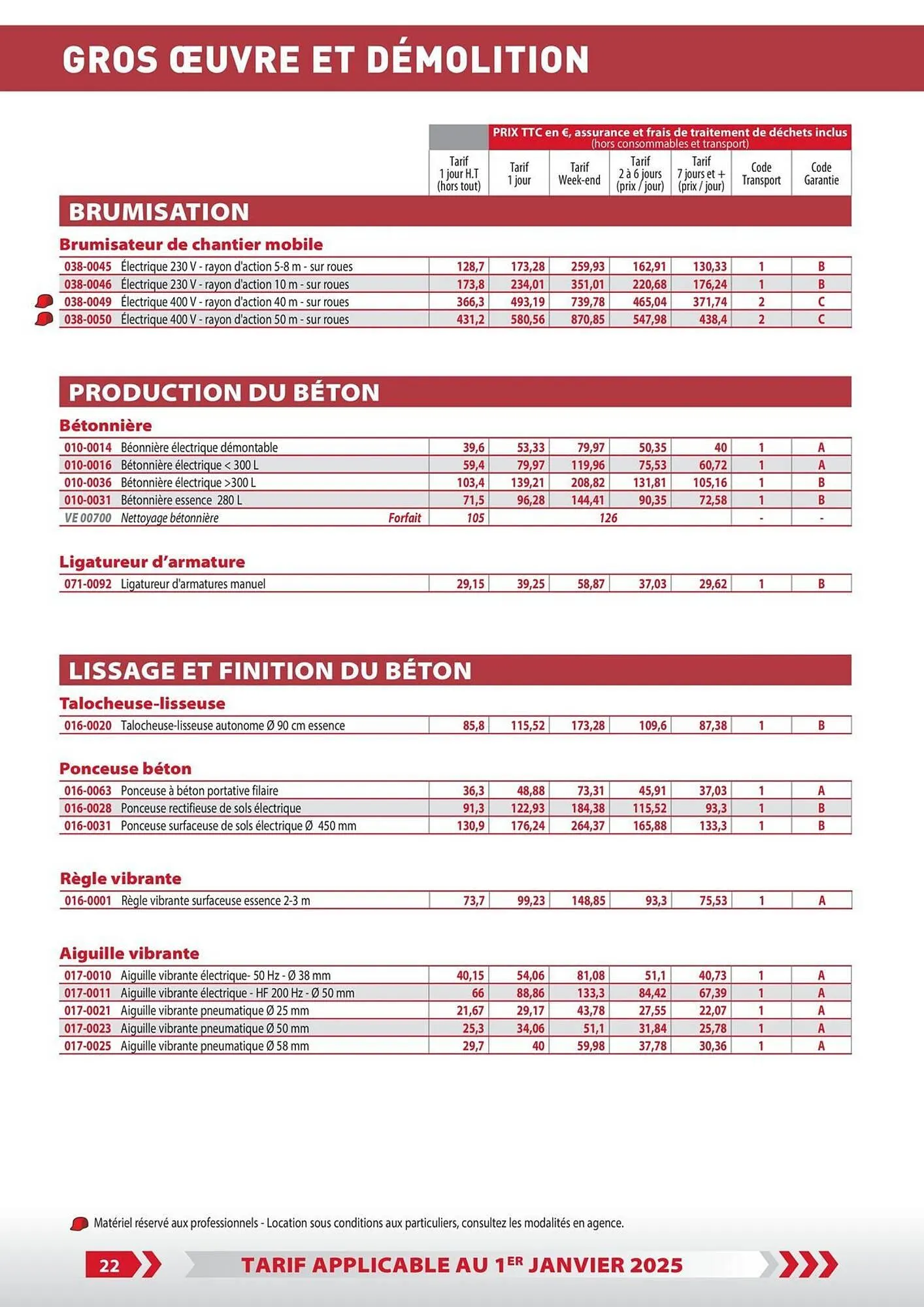 Loxam Catalogue du 3 janvier au 31 décembre 2025 - Catalogue page 20