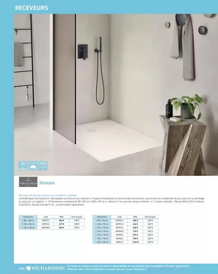 SALLE DE DE BAINS ET CARRELAGE 2025 du 11 avril au 31 décembre 2025 - Catalogue page 152