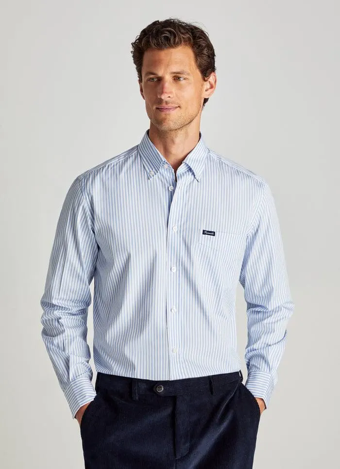 CHEMISE EN POPELINE RAYURES BENGAL