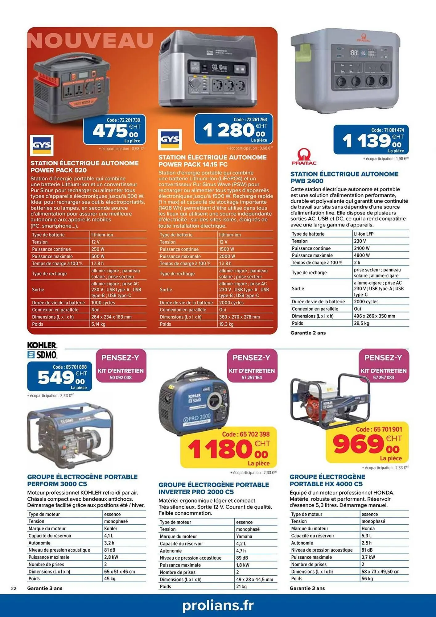 Catalogue Prolians du 16 octobre au 31 décembre 2025 - Catalogue page 22