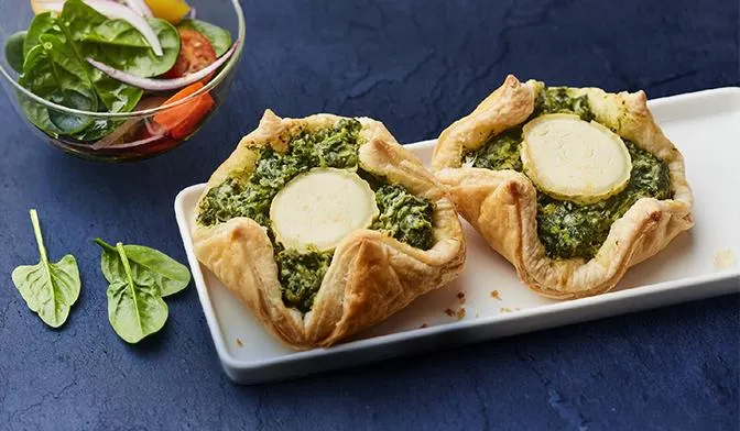 4 paniers épinard - chèvre