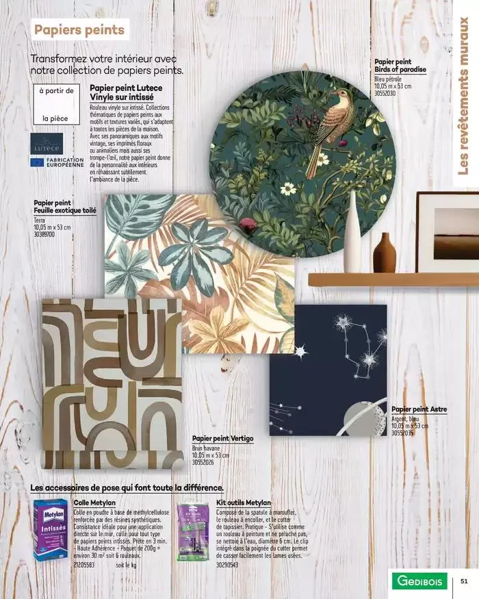 Aménagents Intérieurs 2025 du 1 janvier au 31 décembre 2025 - Catalogue page 51