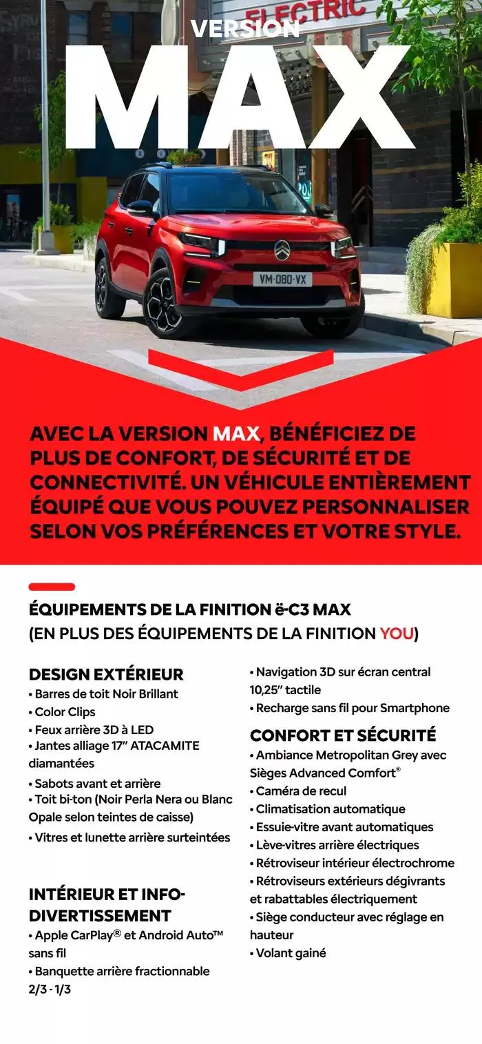 Citroën Nouvelle ë-C3 C-BOOK du 15 janvier au 15 janvier 2026 - Catalogue page 14
