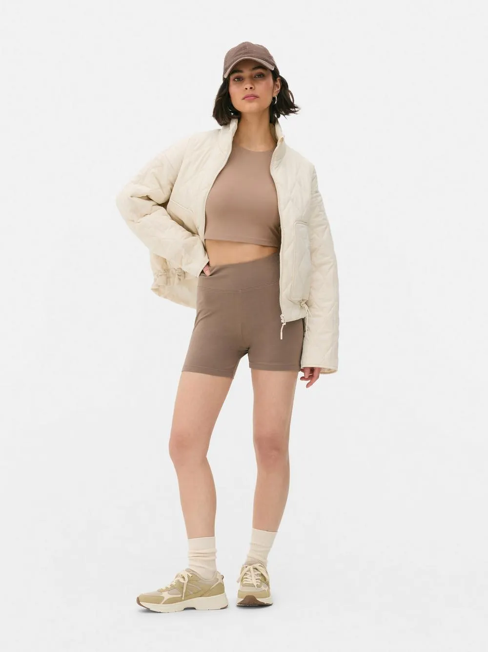 Juego de 2 pantalones cortos de yoga de talle alto