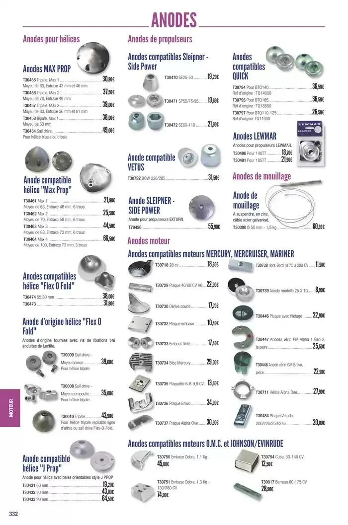 Catalogue Accastillage Diffusion 2025 du 1 janvier au 31 décembre 2025 - Catalogue page 334