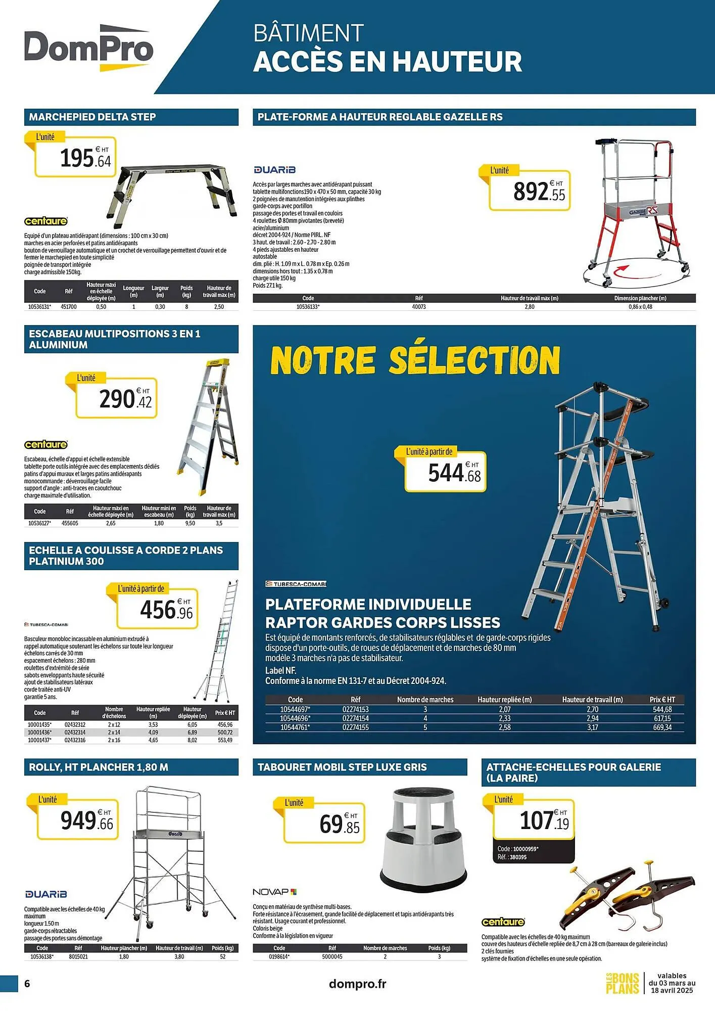 Catalogue DomPro du 3 mars au 18 avril 2025 - Catalogue page 6