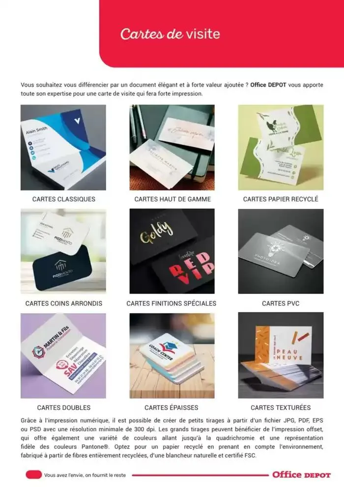 Catalogue Services Imprimerie 2025 du 16 avril au 31 décembre 2025 - Catalogue page 15