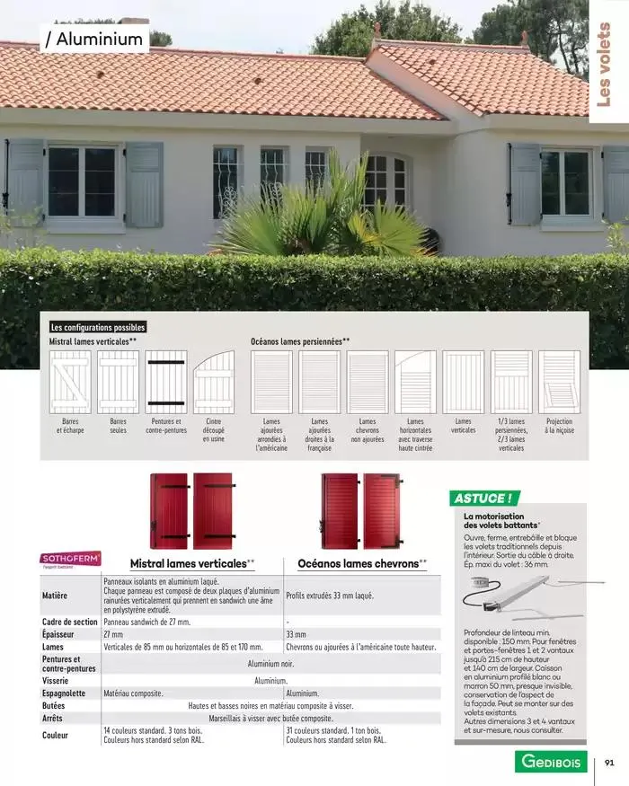 Menuiserie Extérieures 2025 du 1 janvier au 31 décembre 2025 - Catalogue page 91