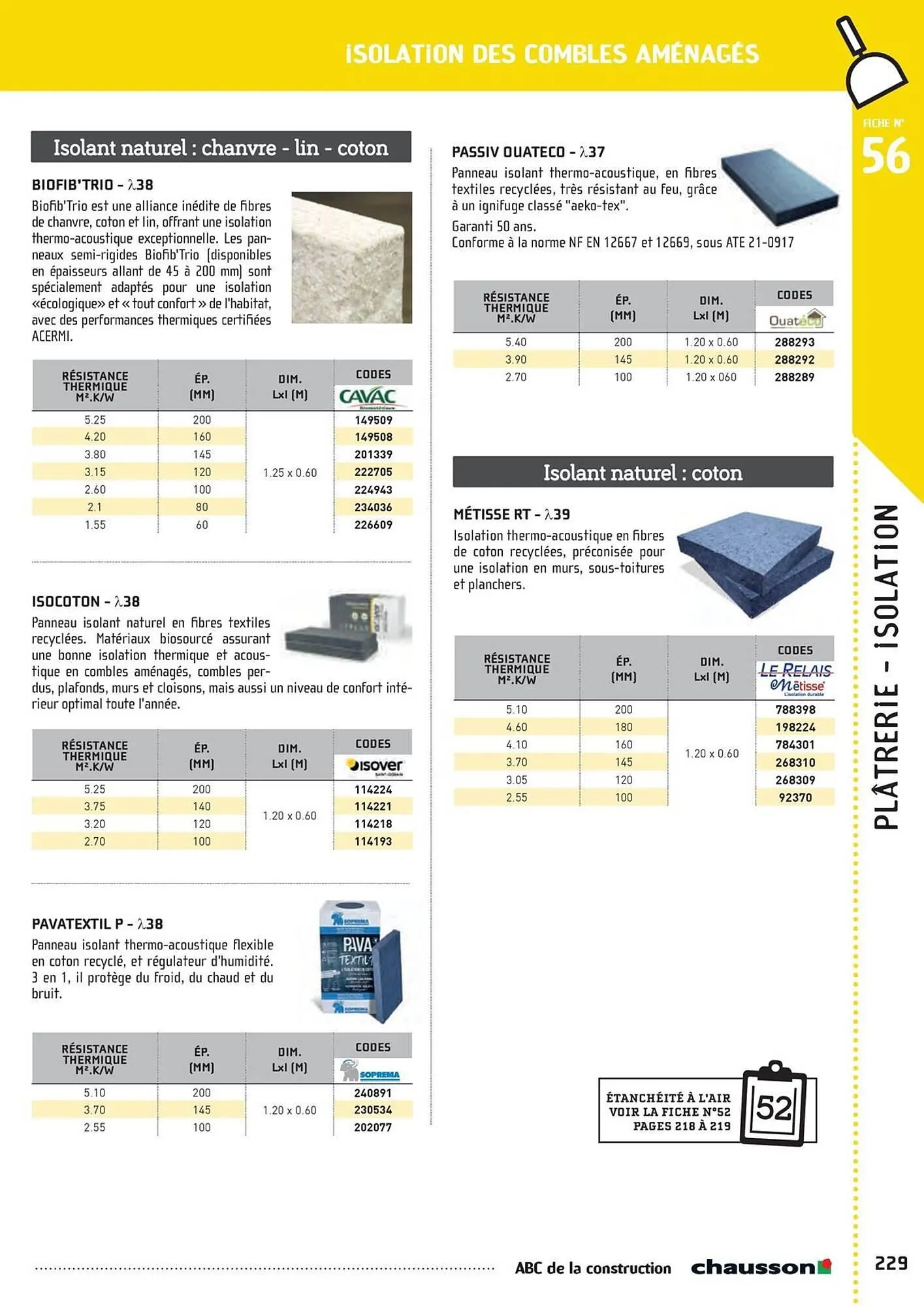 Catalogue Chausson Matériaux du 2 mai au 31 décembre 2025 - Catalogue page 231