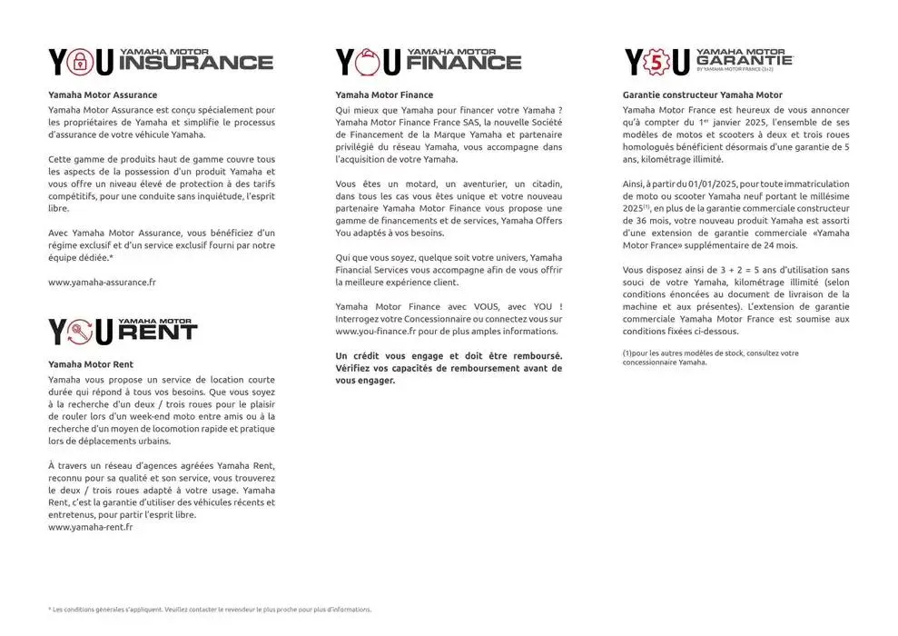Catalogue Yamaha Motos - Gamme Motos du 12 février au 31 décembre 2025 - Catalogue page 57