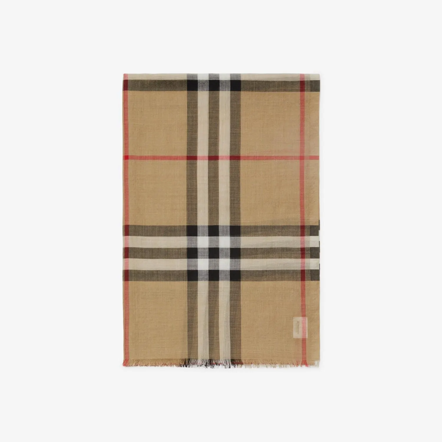 Écharpe en laine et soie Check