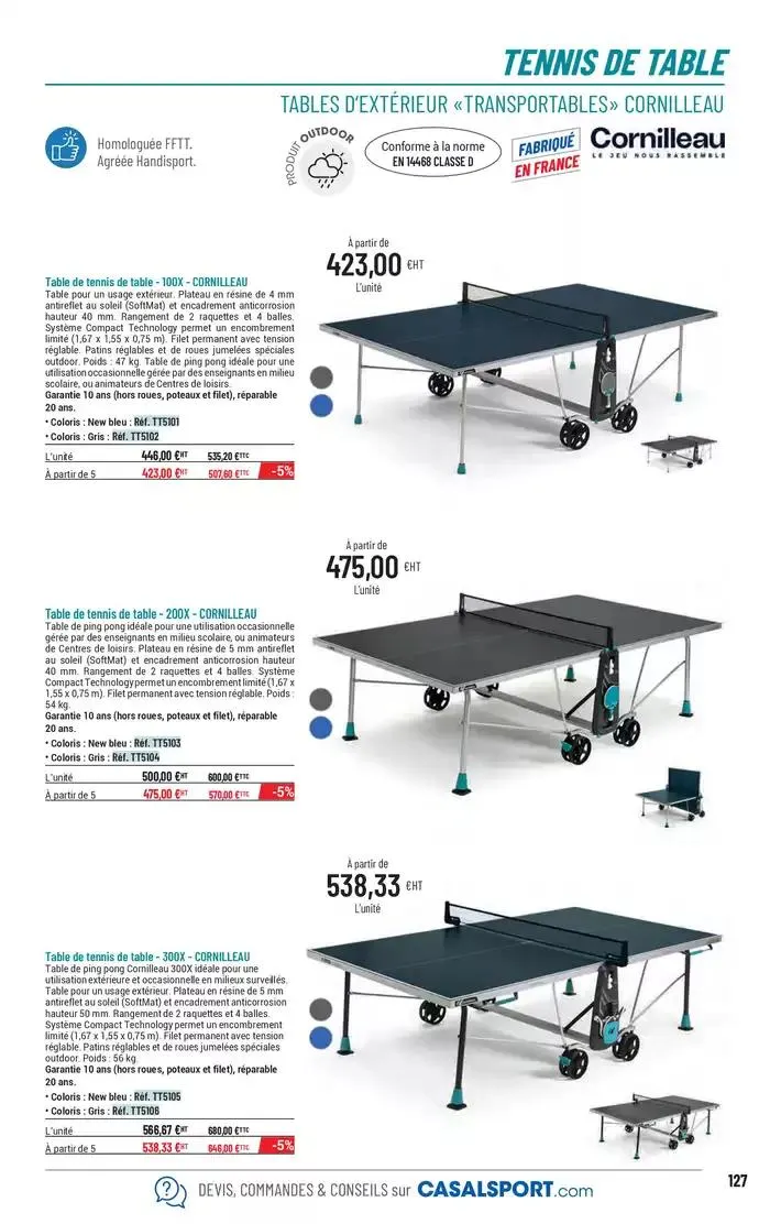 ÉQUIPEMENT SPORTIF du 6 mars au 31 décembre 2025 - Catalogue page 99