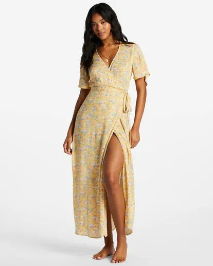 Day By Day - Robe portefeuille mi-longue pour Femme