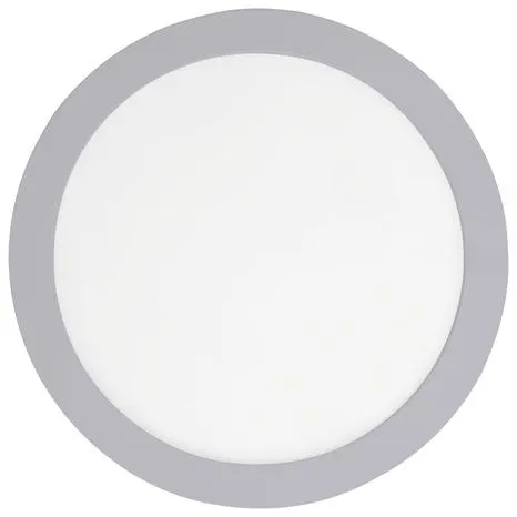 Spot à encastrer extra plat rond led intégrée "Octave" argenté Ø 22,5 cm - Colours