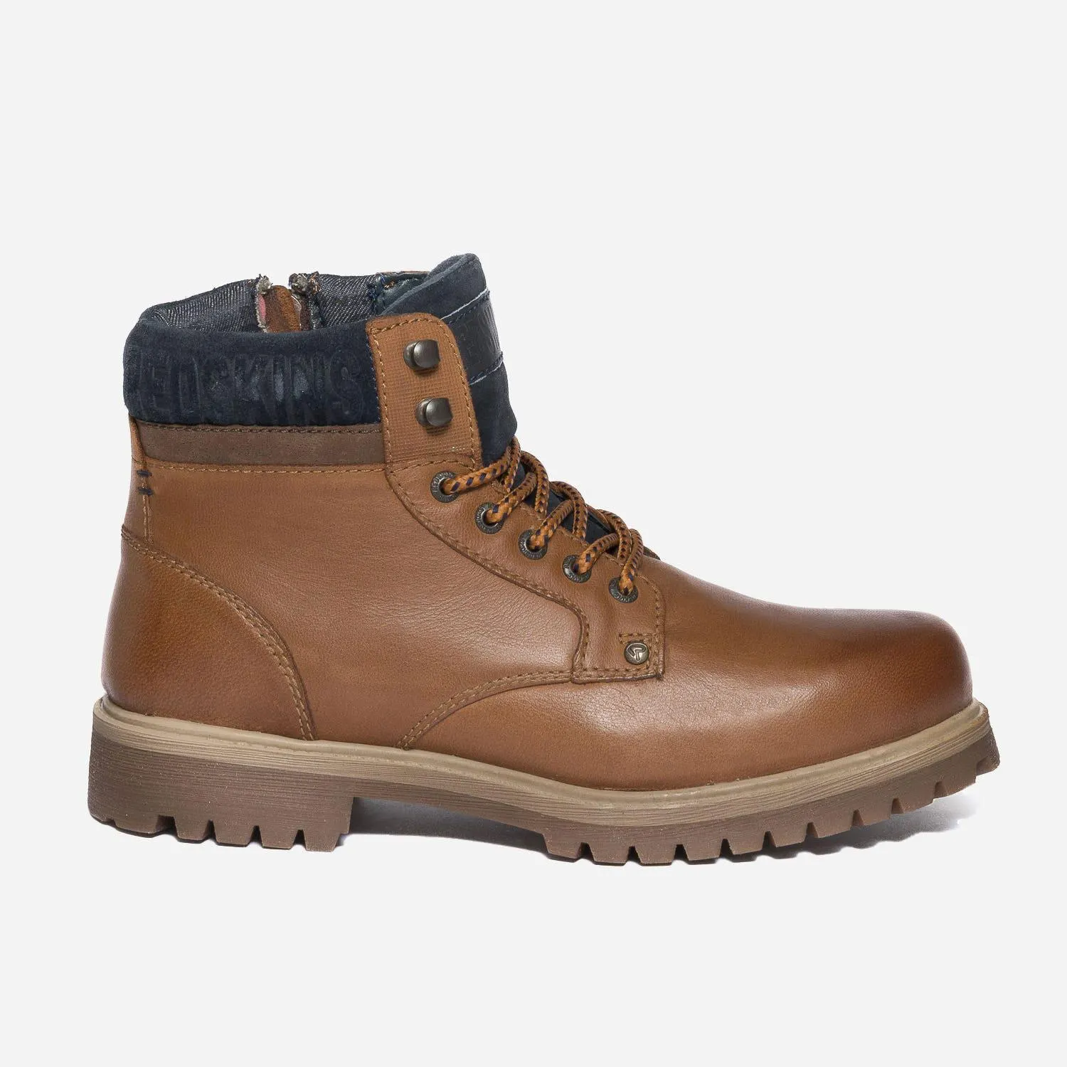 Boots REDSKINS cognac en cuir