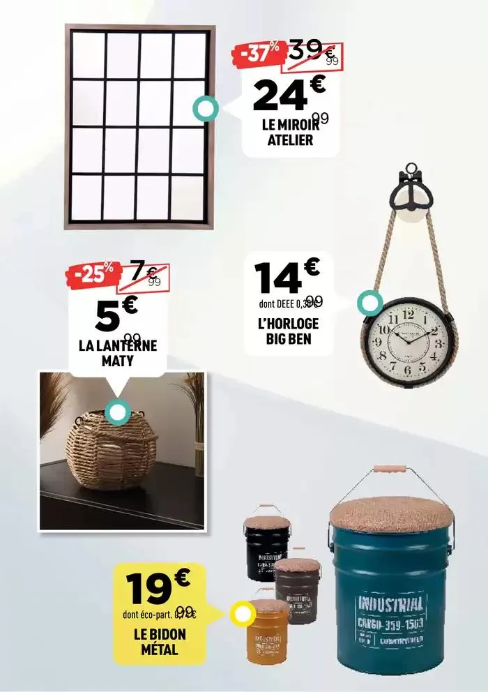 Des prix déco qui n'attendent pas ! du 3 mars au 16 mars 2025 - Catalogue page 19