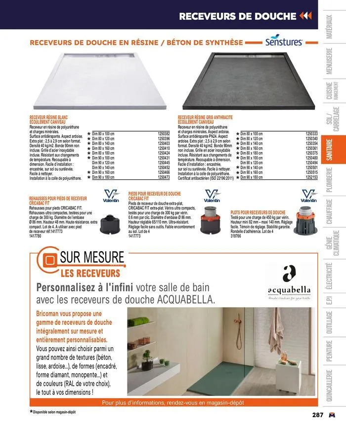 Guide produits 2024 du 15 mars au 31 décembre 2024 - Catalogue page 287