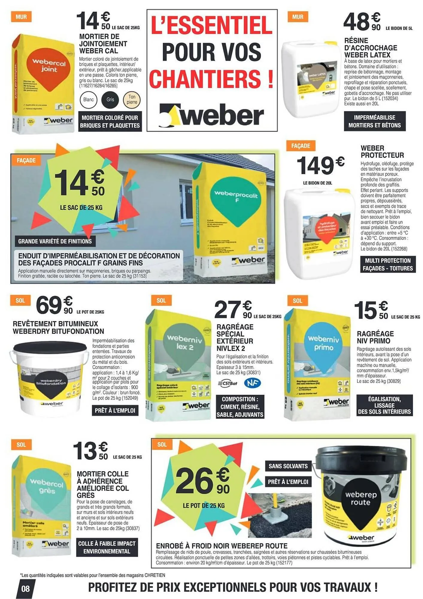 Catalogue Chretien Matériaux du 7 mars au 29 mars 2025 - Catalogue page 8