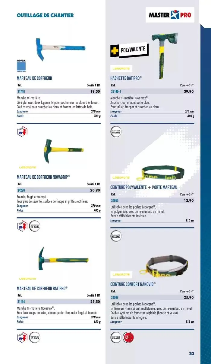 Essentiel Batiment 2025 du 3 janvier au 31 décembre 2025 - Catalogue page 35