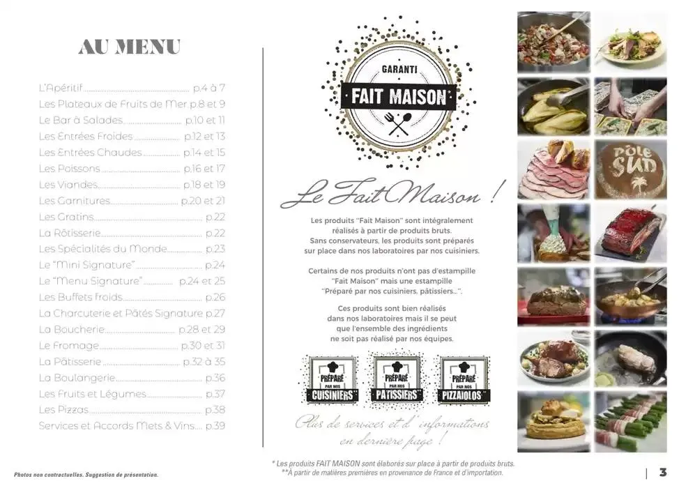 CARTE TRAITEUR 2025 du 3 janvier au 29 novembre 2025 - Catalogue page 14