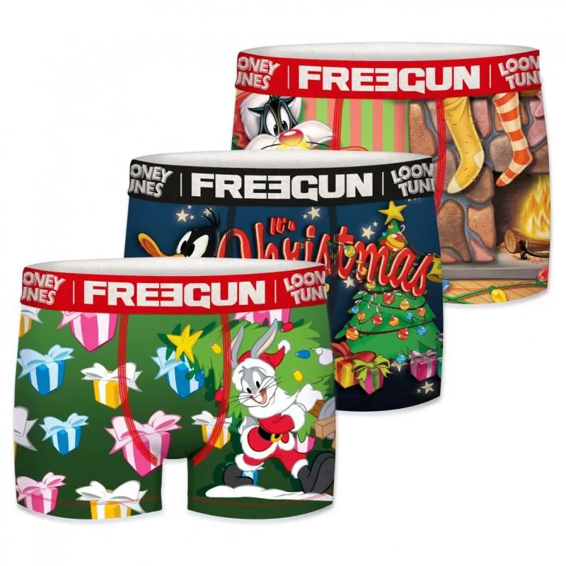 Lot de 3 Boxers Freegun garçon Looney Tunes