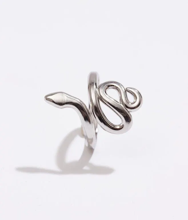 Bague Snake en acier inoxydable