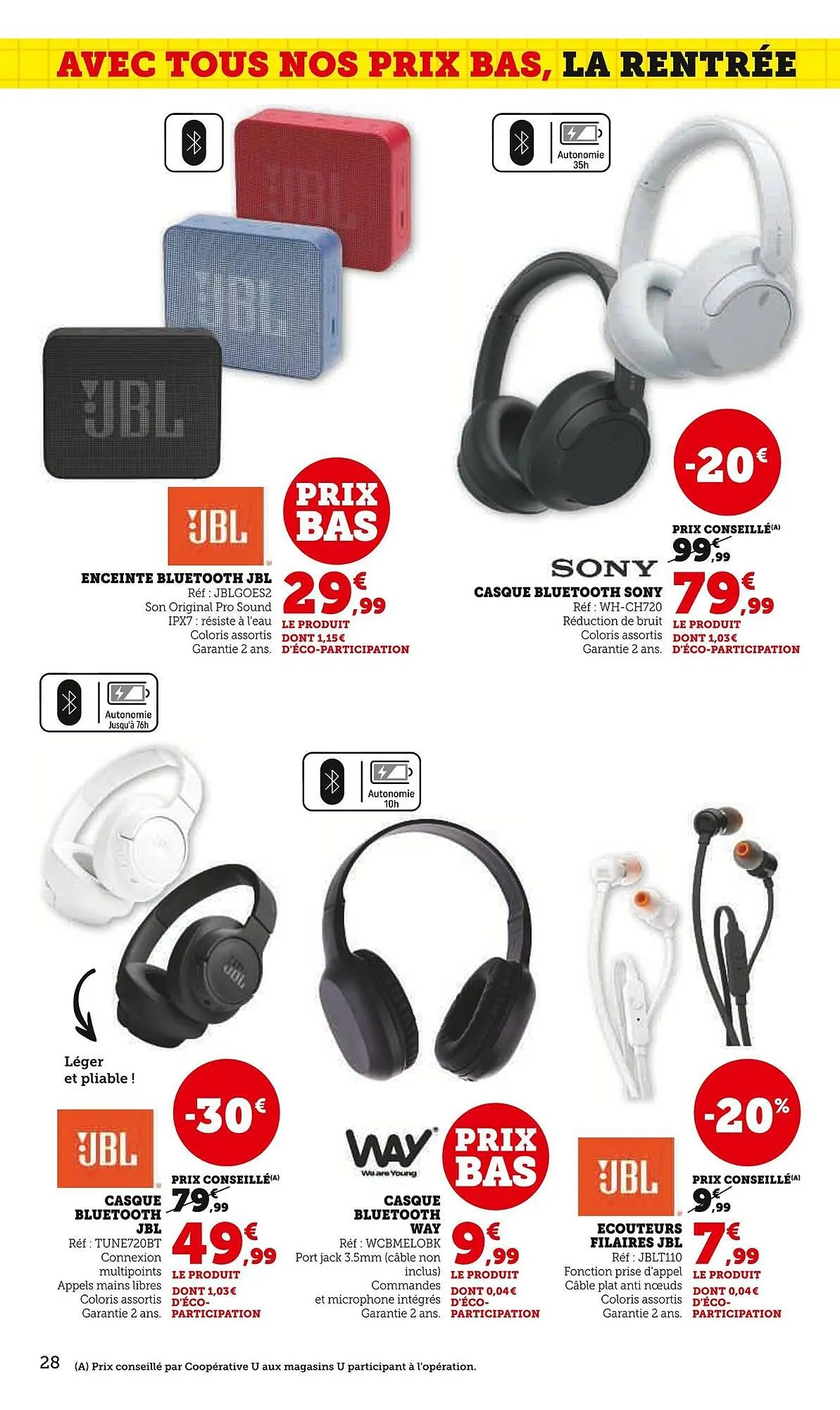 Catalogue Super U du 19 août au 7 septembre 2025 - Catalogue page 28